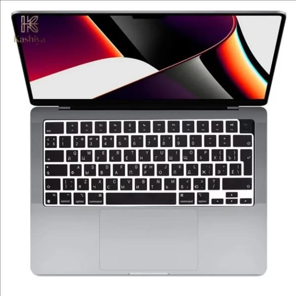 Силиконовая накладка на клавиатуру с русскими буквами для MacBook Air 13 2022 M2 A2681 / MacBook Pro 14 16 A2442 A2485 14,2 16,2