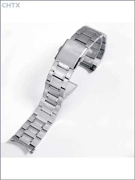 Эксклюзивный браслет из нержавеющей стали для Casio MTP1375, MDV106, изогнутый ремешок 22 мм, модель 1374, твердый металлический.