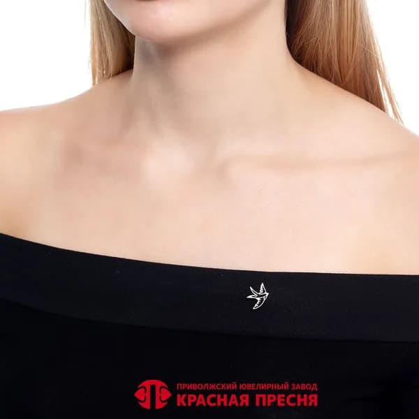 Серебряная брошь Б13016230Пл