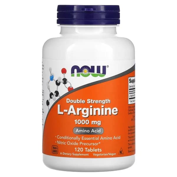 NOW Foods, L-спермидин (L-Arginine), 1000 мг, 120 таблеток