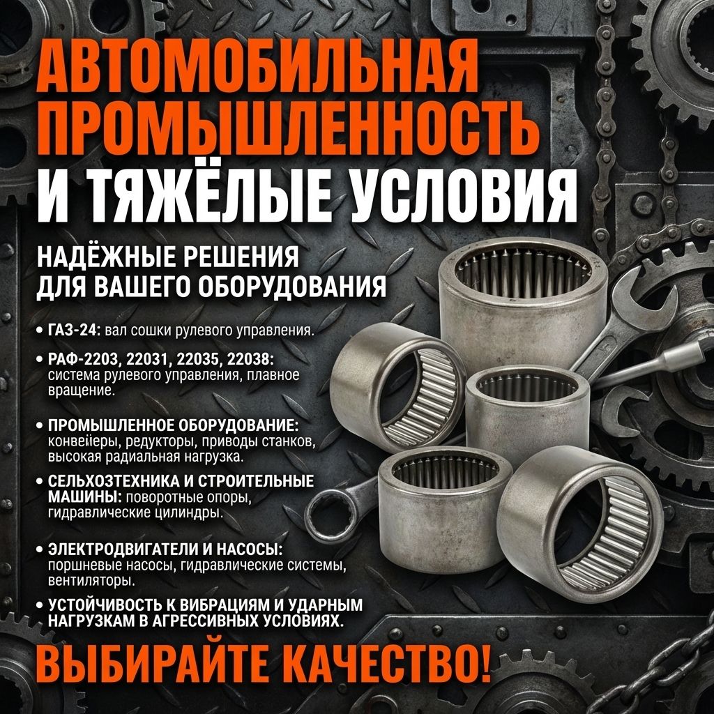 Подшипник 942/32 (32х40х24) 3-ГПЗ СССР радиальный роликовый игольчатый подшипник с наружным кольцом, без сепаратора