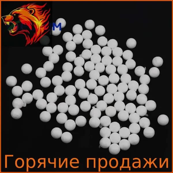 100шт 10мм Белых шариков из пенополистирола для моделирования поделок