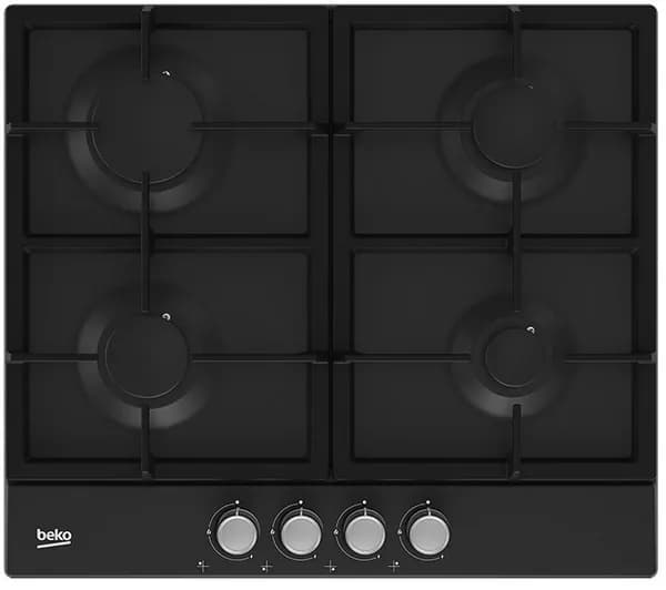Beko HIAG64225SB Газовая варочная панель, 4 конфорки, черная Уцененный товар