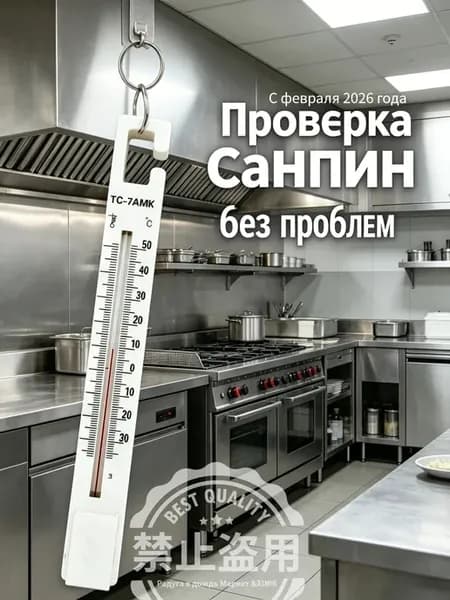 Спиртовой термометр ТС-7АМК для холодильников