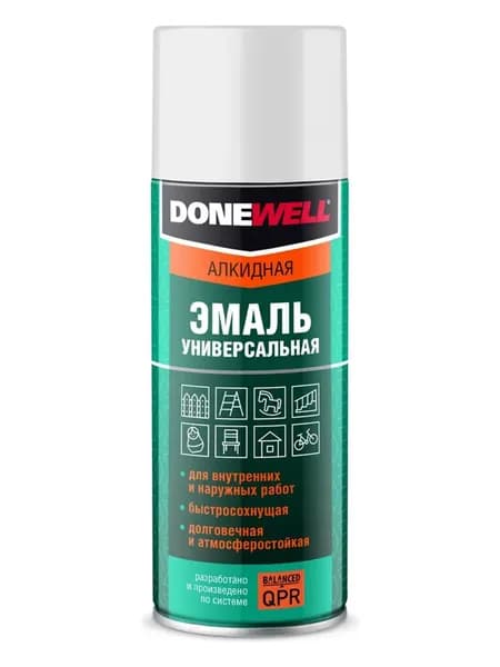 Эмаль универсальная алкидная DONEWELL белая глянцевая арт. DW-1001