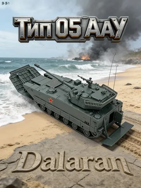 Тип 05 аау (зтд-05) сборная модель танка 1/72 без клея, Dalaran (КНР, современная амфибия кНР, на базе бмп-3ф)
