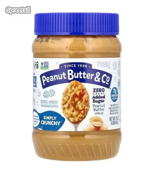 Peanut Butter & Co., Арахисовый спред-соус, хрустящий, 16 унций (454 грамма)