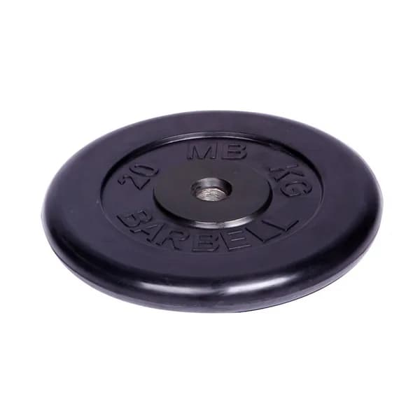 Диск обрезиненный "Barbell" d 31 мм чёрный 20,0 кг