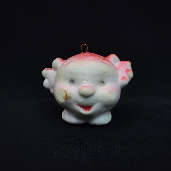 Елочная игрушка новогодняя. Винтажная игрушка СССР, конфета розовая, подвесное украшение