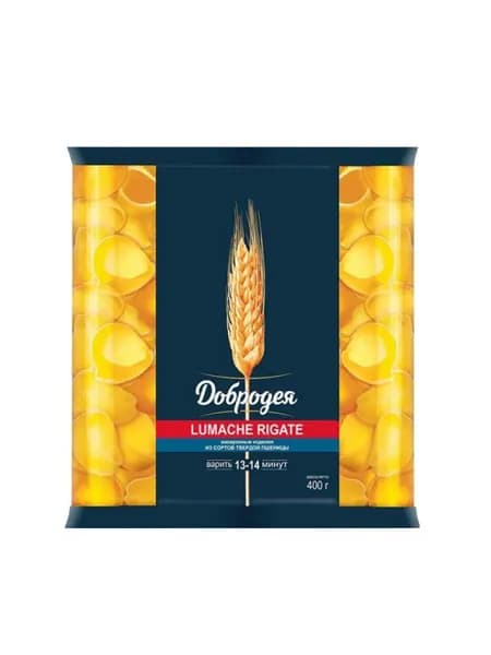 Добродея Макаронные изделия Сапожок Lumache rigate, 400 гр