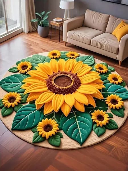 Ковер безворсовый 3Dковер 40x40 см