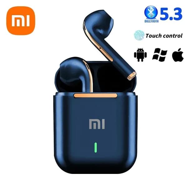 Mijia Наушники беспроводные с микрофоном, Bluetooth, USB Type-C, синий