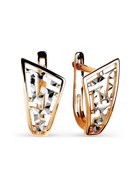Серьги женские серебряные 925 пробы, KARATOV