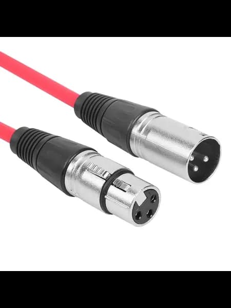 Гарнитурный XLR-кабель 1м 3Pin male-female бронепровод