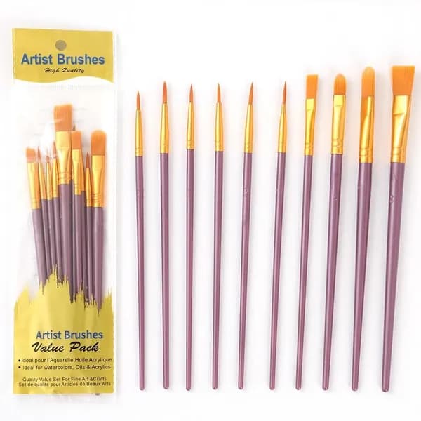 Набор кистей для рисования, 10 шт.