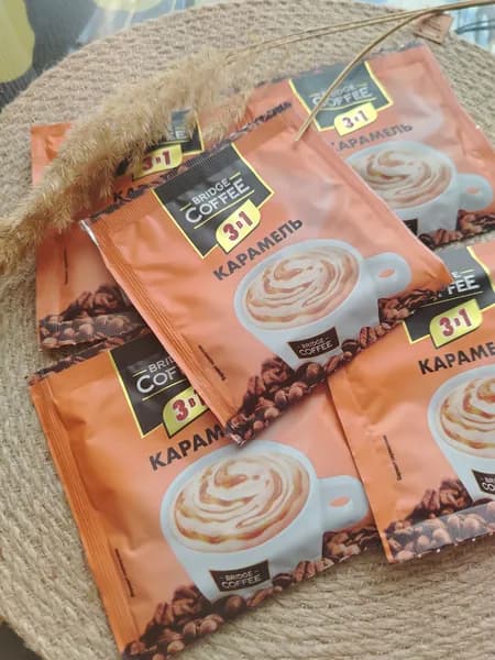 Напиток кофейный Bridge Coffee / кофе Бридж Коффе 3 в 1 Карамель 20шт