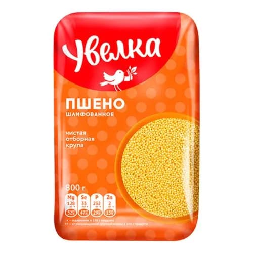 Пшено Увелка шлифованное 800 г