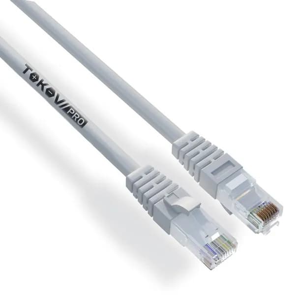 Патч-корд TOKOV ELECTRIC категория 5E, Pro, U-UTP 24 AWG PVC, длина 0.5 м