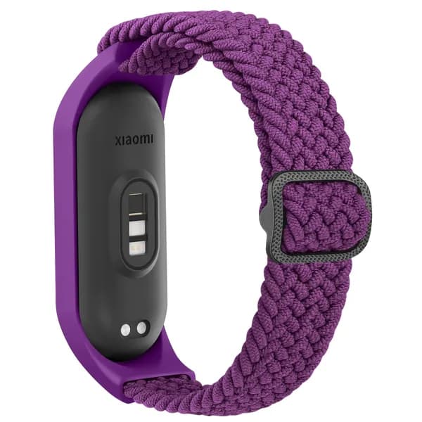 Неоновый плетёный ремешок для Xiaomi Mi Band 7 6 5 4 3, эластичный регулируемый браслет для Amazfit Band 5