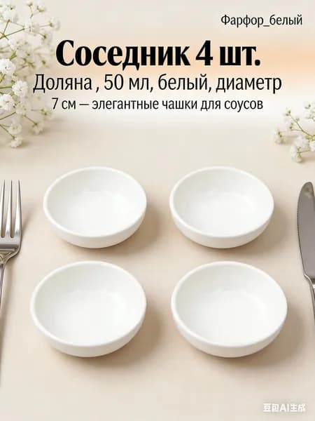 Креманка, диаметр 7.98 см, 4 шт