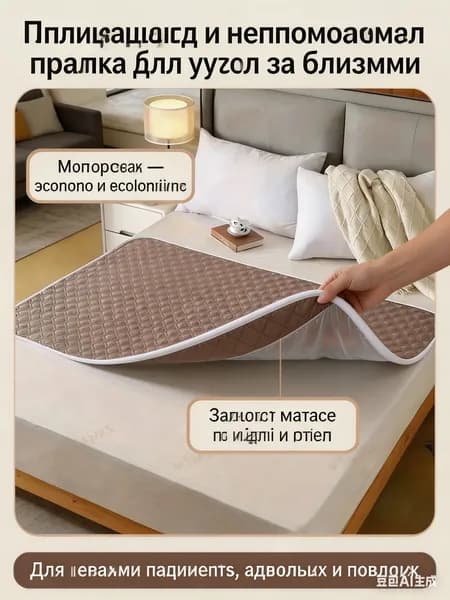 Впитывающая непромокаемая пеленка, многоразовая, для лежачих пациентов, взрослых и пожилых, защита матраса