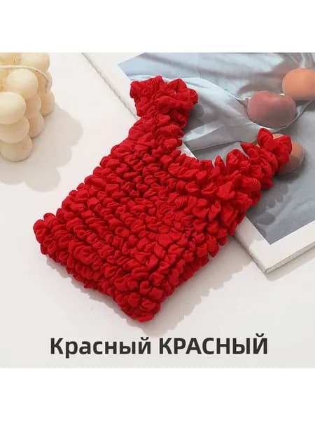Новая модная эластичная сумка с плиссированным пузырьковым дизайном, многофункциональная вместительная эластичная сумка для покупок.