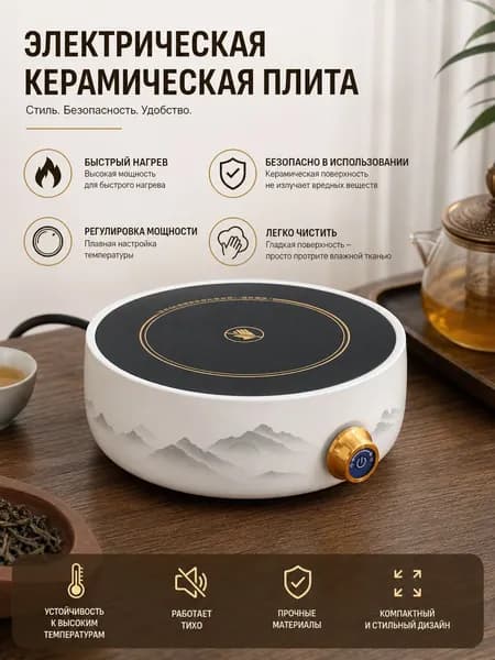 Электрическая настольная плита VGFDHJSBIGRETSGIORNSEFIGOED1563_DTLZJZYQ0707-023, разноцветный
