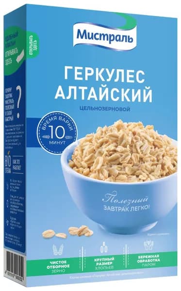 Хлопья Мистраль Геркулес алтайский, 400 г