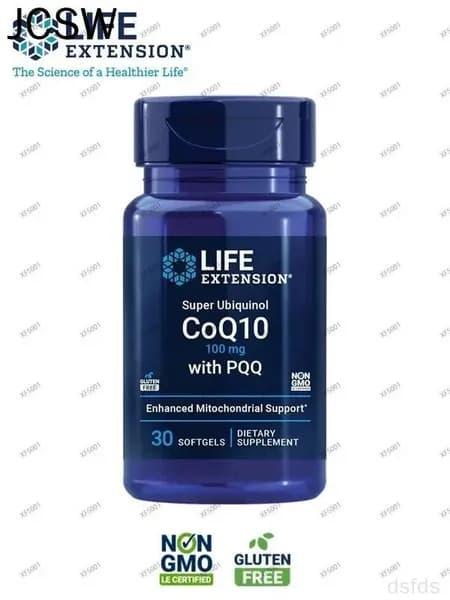 Life Extension Super Ubiquinol CoQ10 с PQQ, CoQ10, PQQ, здоровье сердца, поддержка клеточной энергии, без глютена, 100 мг, 30 мягких капсул