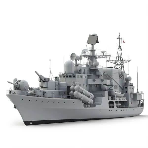 1/350 военный корабль модель Ханчжоу 136 сборный пластиковый набор