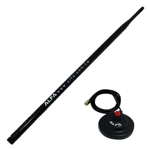 Alfa Omni Antenna 2.4GHz 9dBi (ARS-N19M) RP-SMA Male, антенна всенаправленная пассивная с магнитным основанием
