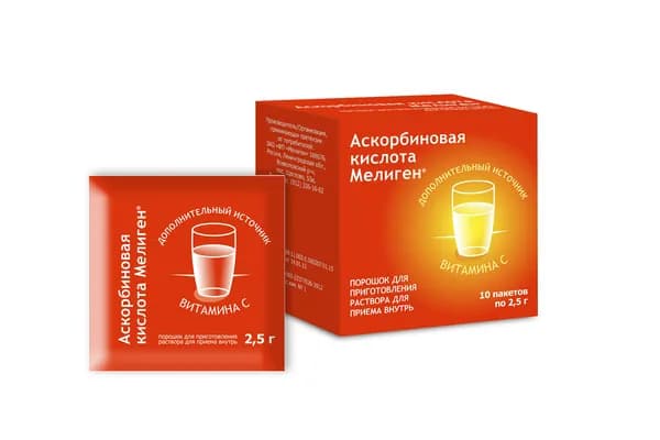 Аскорбиновая кислота пакеты 2,5 г x10