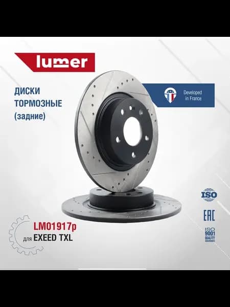 Комплект дисков перфорированных задних EXEED TXL