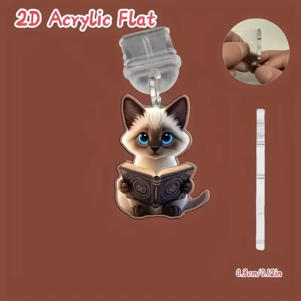 Акриловая 2D пылезащитная заглушка с брелком для смартфона разъем Type-C,1 шт.