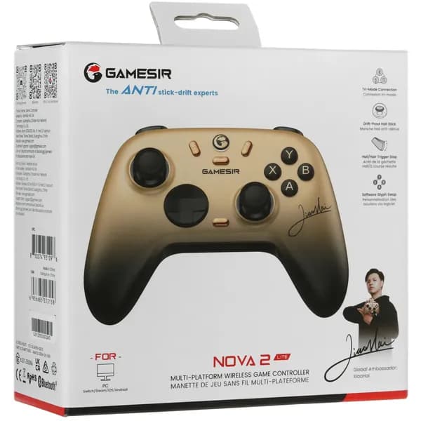 GameSir Геймпад GameSir Nova 2 Lite золотистый, Bluetooth, Проводной, золотой