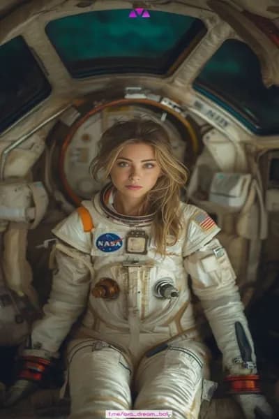 Ретро научно-фантастическая декоративная роспись по металлу (20х30см)