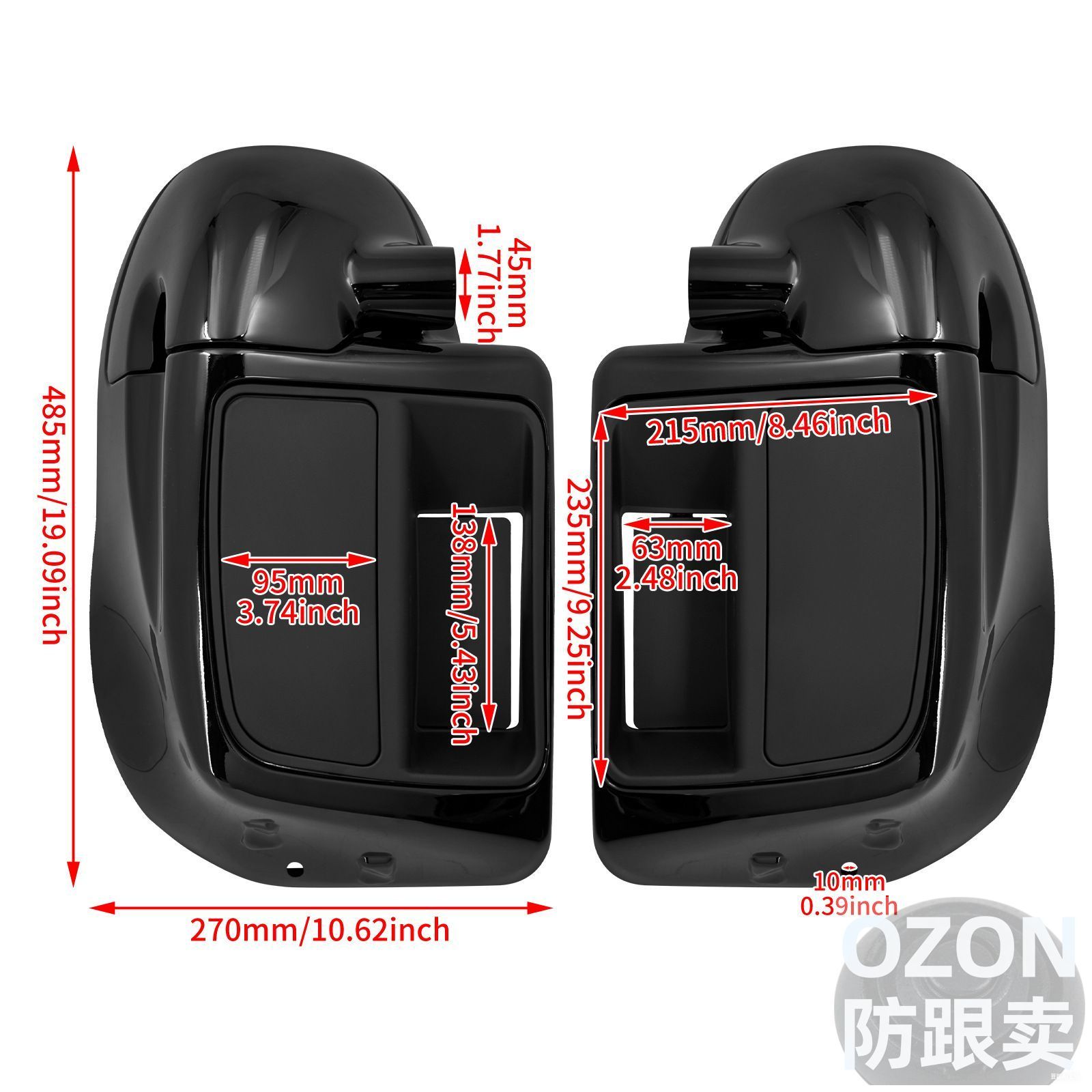 2 шт. нижнего вентиляционного обтекателя для Harley Touring Road King Street Glide 2014-2020 годов выпуска