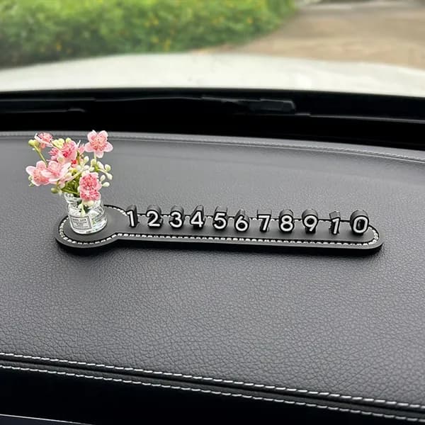Обшивка автомобильная арт. Временный знак остановки для автомобиля, многофункциональный номер телефона, временная парковочная карта.