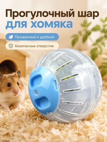 Прогулочный шар для хомяка 10 см, прозрачный вентилируемый шар с крышкой-защелкой для мелких грызунов