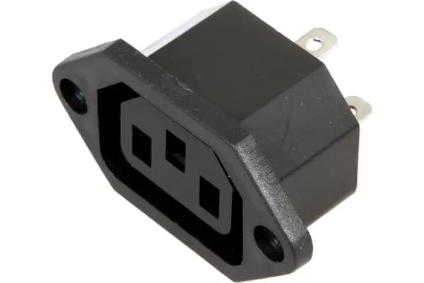 Сетевое гнездо 3 pin 10А на корпус 11-0002