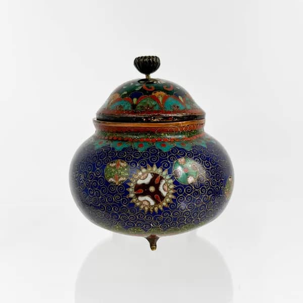 Чайница "Хуэй". Китай, эмаль, золочение, 1870-1910 гг.