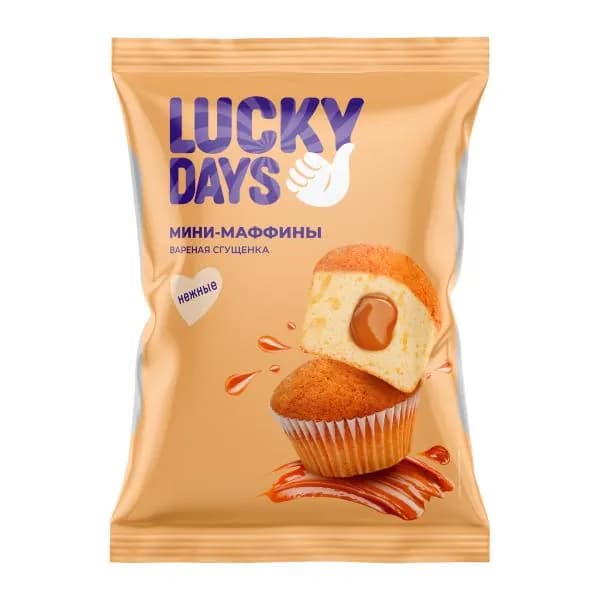 Мини-маффины Вареная сгущенка Lucky Days 470г