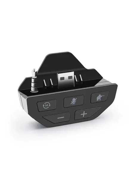 Адаптер переходник разъем наушников для управления звуком для геймпада Xbox One S X и Series S X Черный