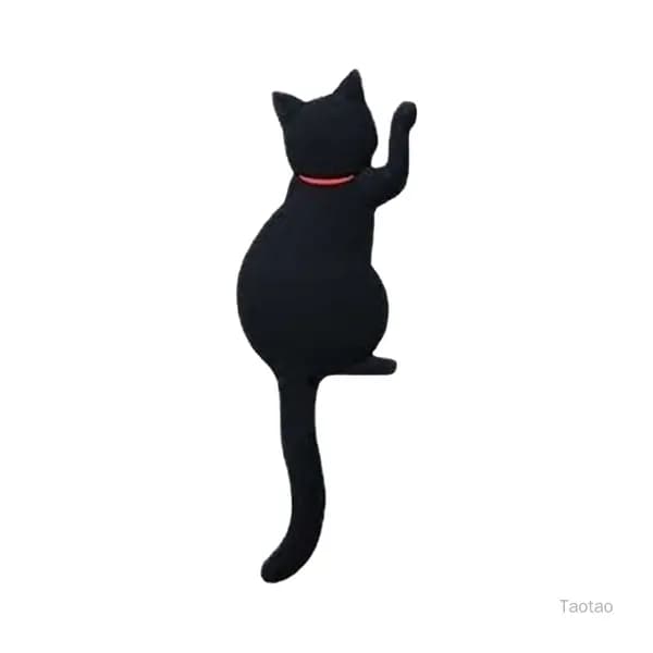 Магнитный крючок в форме кошки, сильный магнит, вешалка для ключей, украшение в японском стиле для домашнего офиса