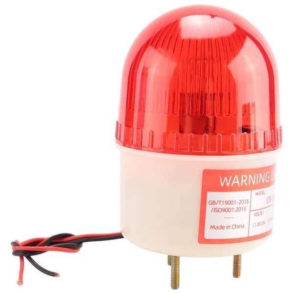 AC 220V 15W Красный свет Промышленная сигнальная башня Вспышка Предупреждающая лампа