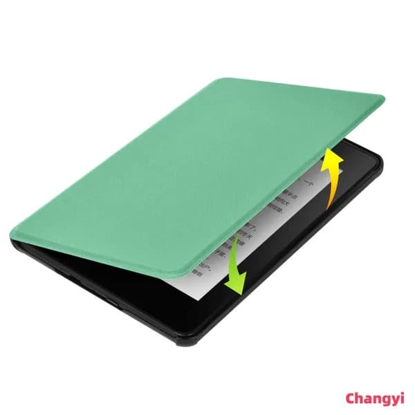 Чехол для Kindle Paperwhite 12 и Colorsoft Signature Edition 2024, зелёный, с авто-пробуждением