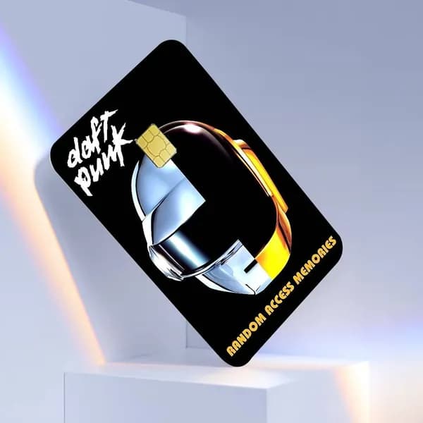 Дафт Панк Группа Daft Punk Наклейка для банковской карты