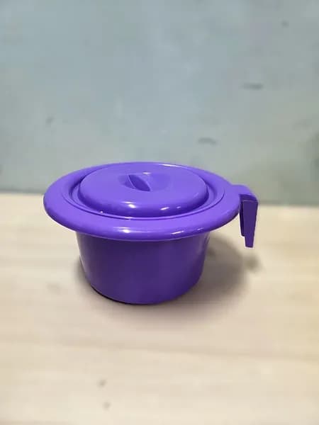 Горшок детский с крышкой 22*20*11 см ФИОЛЕТОВЫЙ
