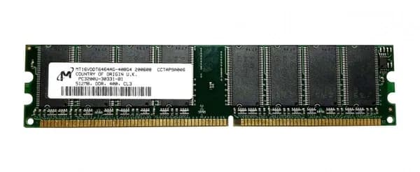 Micron Оперативная память DDR, 400 МГц, 1 x (MT16VDDT6464AG-40BG)
