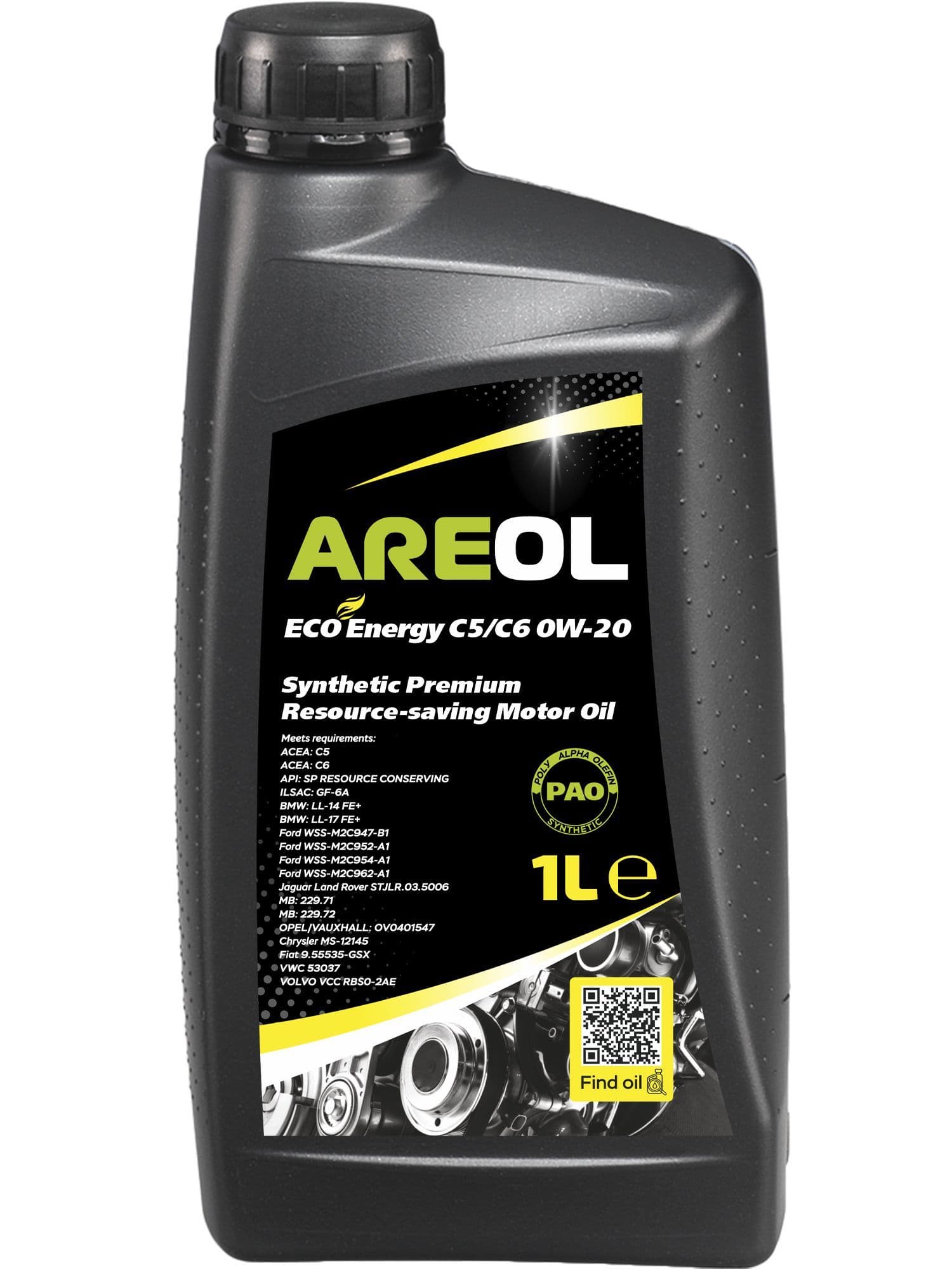 AREOL 0W-20 Масло моторное, 1 л